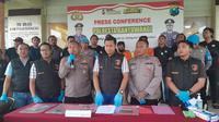Sejumalh barang bukti  kasus curanmor  di puluhan TKP di Banyuwangi (Hermawan Arifianto/Liputan6.com)