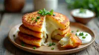 Resep Kentang Pancake Mozarella yang Renyah dan Lumer
