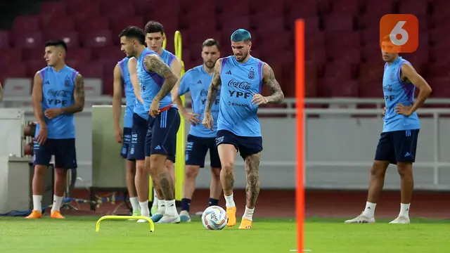 Latihan Resmi Timnas Argentina Jelang Laga FIFA Matchday Melawan Timnas Indonesia