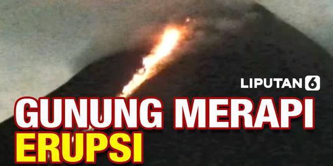 VIDEO: Detik-Detik Gunung Merapi Erupsi, Terjadi Ratusan Kali