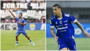 Duo pemain Persib Bandung, Beckham Putra dan Eliano Reijnders.