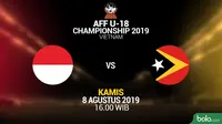 AFF U18 - Indonesia Vs Timor Leste (Bola.com/Adreanus Titus/Faris Kholid)