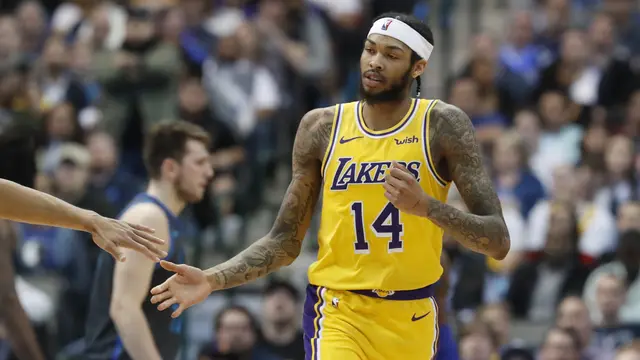 Brandon Ingram saat Lakers kalahkan Mavericks di lanjutan NBA