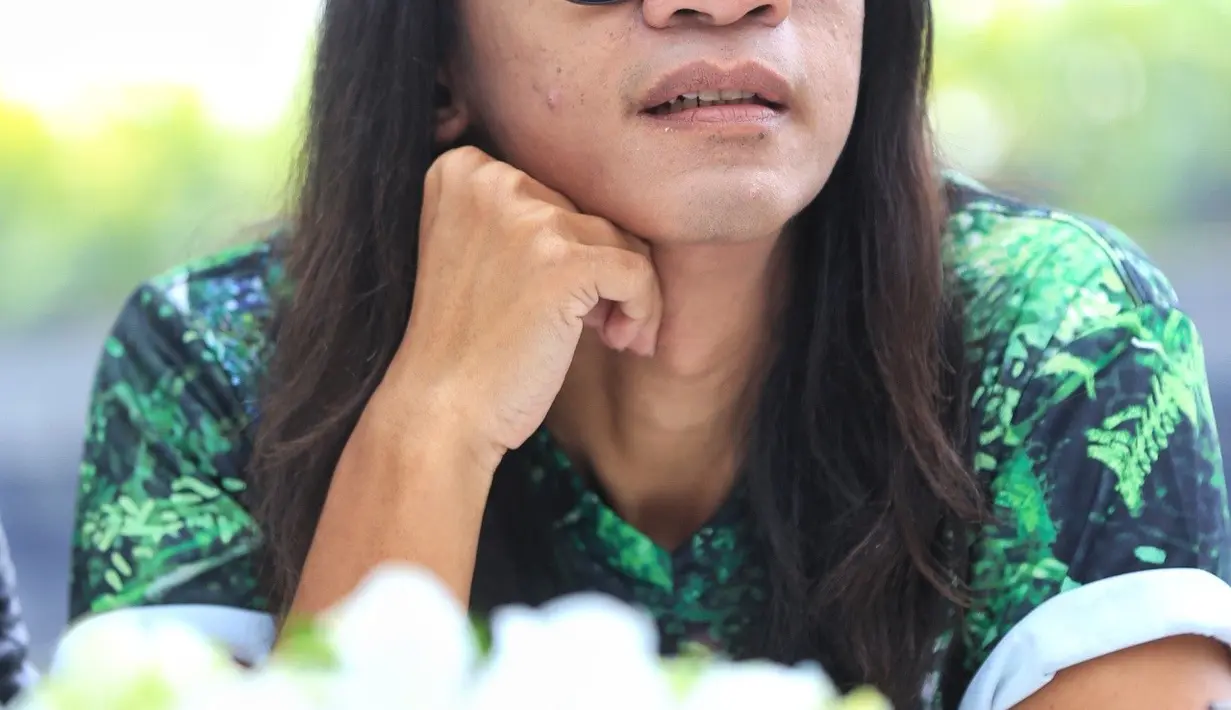 Aming dan Evelyn saat ditemui di Hotel Grand Hyatt, Jakarta Pusat, Rabu (23/11/2016) mengatakan bahwa setiap hari melakukan honeymoon. (Adrian Putra/Bintang.com)