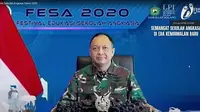 Kepala Staf Angkatan Udara (Kasau) Marsekal TNI Fadjar Prasetyo saat membuka Festival Edukasi Sekolah Angkasa (Fesa) 2020. (Foto: Istimewa)