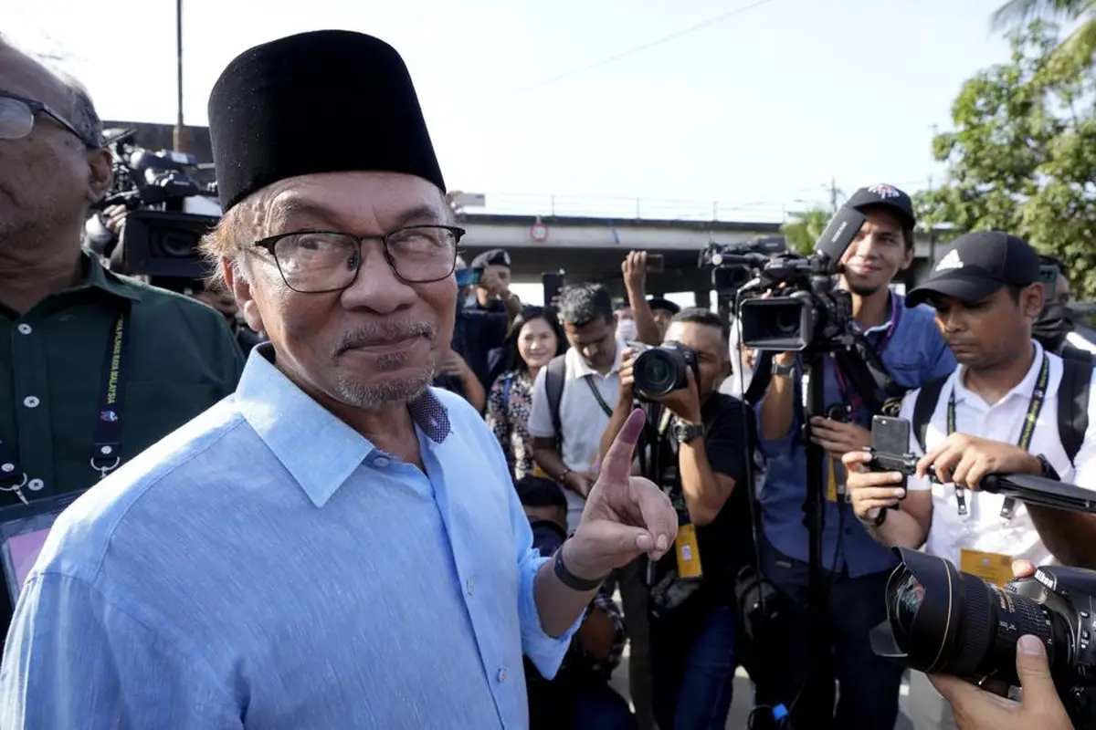 PM Malaysia Anwar Ibrahim. (AP Photo/Vincent Thian, File)