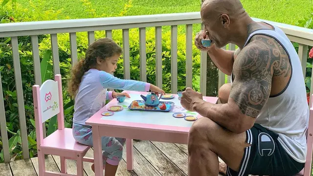 The Rock dan putrinya, Jasmine. (Instagram/ therock)