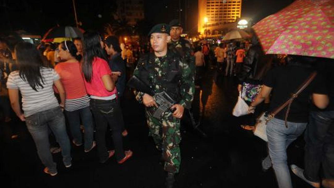 Penjagaan malam pergantian tahun baru 2012-2013