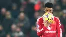 Gol-gol tersebut membuat Amad kini telah mencetak enam gol dan enam assist bagi Man United, terbanyak dari semua pemain lain. (AP Photo/Dave Thompson)
