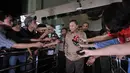Menteri Kehutanan Zulkifli Hasan mendatangi gedung Komisi Pemberantasan Korupsi (KPK), Jakarta, Selasa (24/6/14). (Liputan6.com/Johan Tallo)