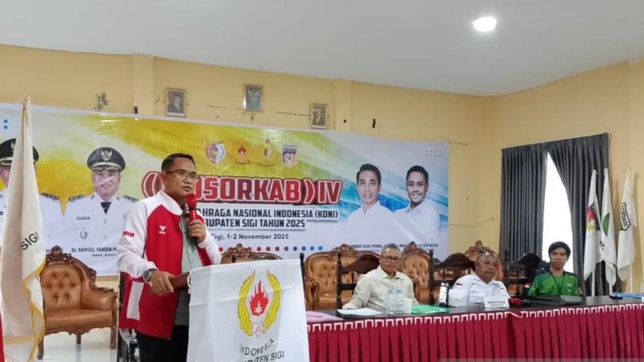 Terpilih Aklamasi, Wakil Bupati Samuel Pongi Kini Resmi Jadi Ketua KONI Sigi Periode 2025-2030