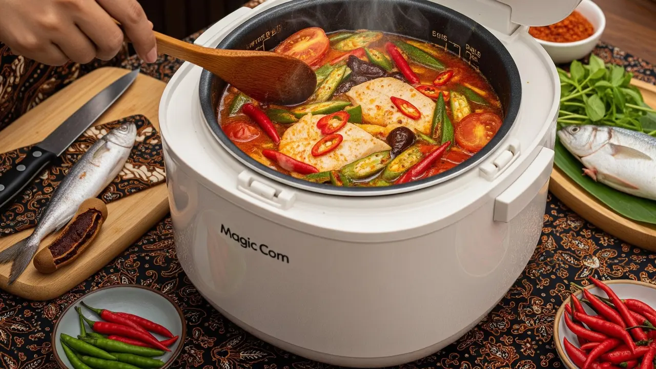 Cara Membuat Asam Padeh Pakai Magic Com