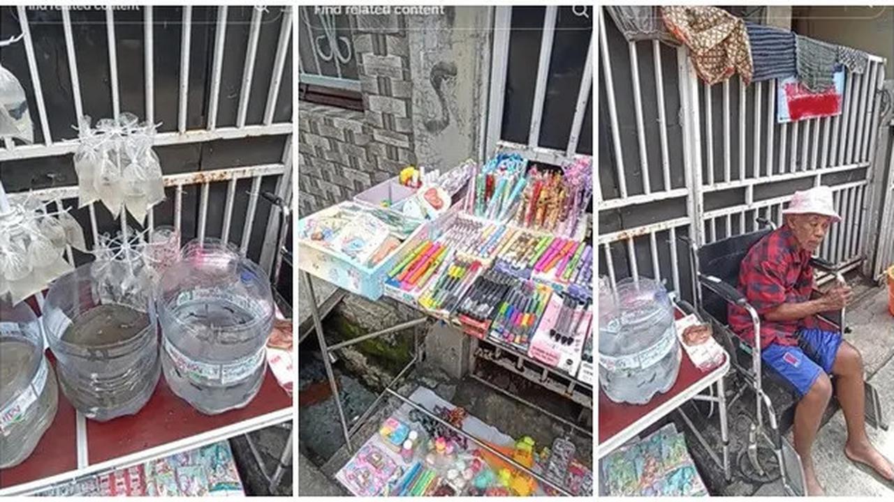 6 Potret Terbaru Pak Tarno Kondisinya Bikin Prihatin, Jualan Ikan Cupang Pakai Kursi Roda