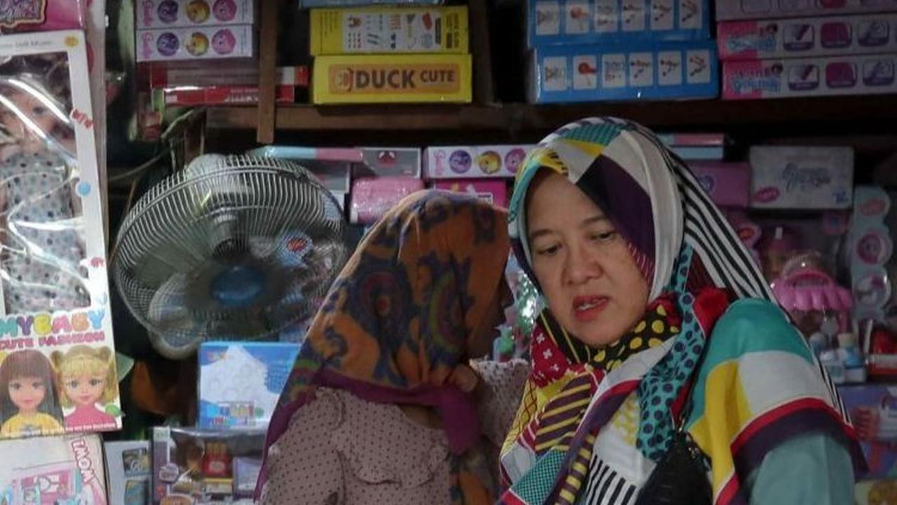 Sejak beberapa hari terakhir, suasana di Pasar Gembrong terasa lengang. Foto: Liputan6.com / Herman Zakharia <br>
