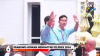 Momen Prabowo-Gibran Diarak Sebelum Daftar Capres-Cawapres ke KPU
