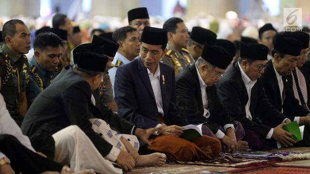 Presiden Jokowi Salat Ied di Istiqlal