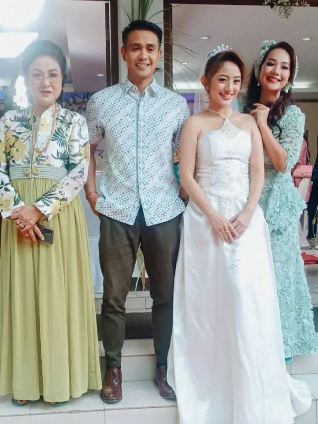 Natalie Zenn memakai gaun pengantin di Naluri Hati (Foto: Instagram/debbiecynthiadewi)