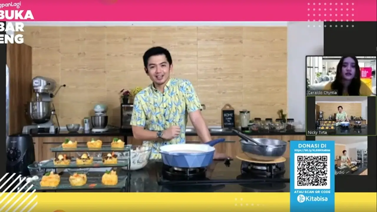 Buka Bareng Kapanlagi Youniverse bersama Nicky Tirta. (foto via Kapanlagi.com)