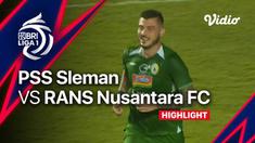 Berita video highlights BRI Liga 1, PSS Sleman menang 2-0 atas RANS Nusantara FC, Sabtu (21/1/23)