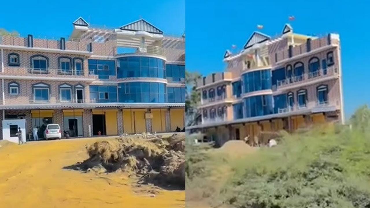 Dari Depan Bak Istana, Tampak Samping Rumah Ini Bentuknya Setipis Tisu