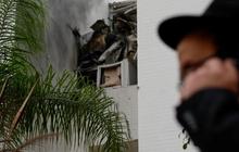 FOTO: Tembus Iron Dome Israel, Serangan Roket Gaza Jebol Tembok Apartemen di Ashkelon