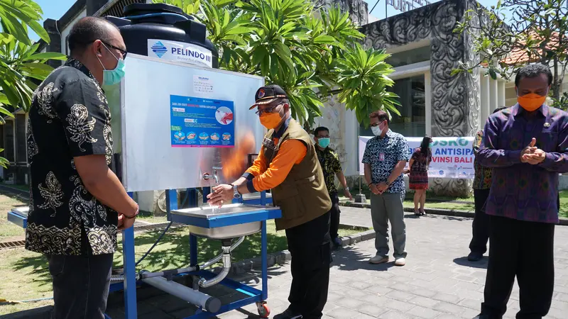 Tanggap Covid-19 di Provinsi Bali, Pelindo III Bentuk Posko dan Siapkan Fasilitas Sanitasi