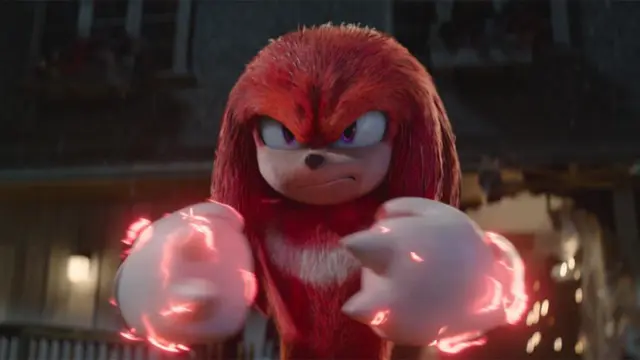 Knuckles di Film Sonic the Hedgehog 2
