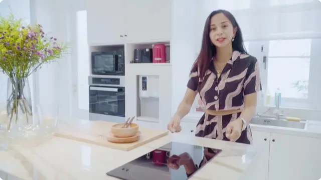 Potret Dapur Kirana Larasati yang Canggih, Dominasi Nuansa Putih yang Elegan