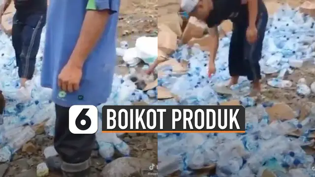 Mereka juga melubangi botol untuk mengeluarkan air di dalamnya.