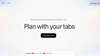 Dia, AI Browser web inovatif yang dikembangkan oleh The Browser Company (pencipta Arc Browser). (Doc. Dia)