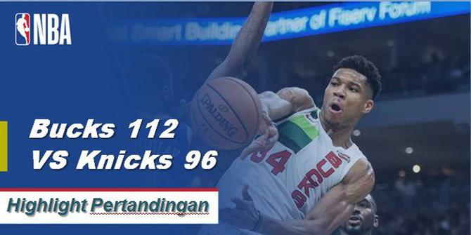 Cuplikan Hasil Pertandingan NBA : Bucks 112 VS Knicks 96