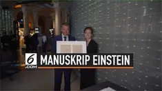 Albert Enstein meninggalkan manuskrip yang didonasikan ke museum Nobel Swedia. Kira-kira apa ya yang ditulis Einstein?