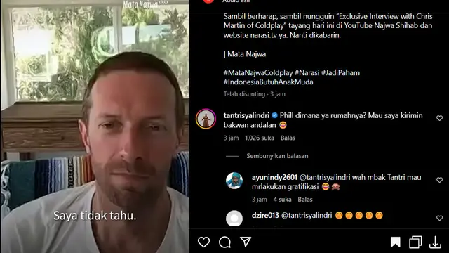 Tantri Kotak Cari Alamat Manajer Coldplay, Ingin Sogok Pakai Bakwan Agar Konser di Jakarta Jadi 2 Hari