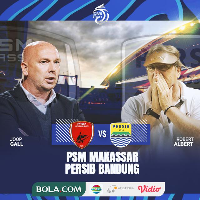 BRI Liga 1 - Duel Pelatih PSM Makassar Vs Persib Bandung