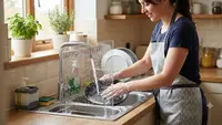 7 Ide Kreatif Penghalang Cipratan Air pada Area Cuci Piring, Dapur Tetap Kering dan Rapi