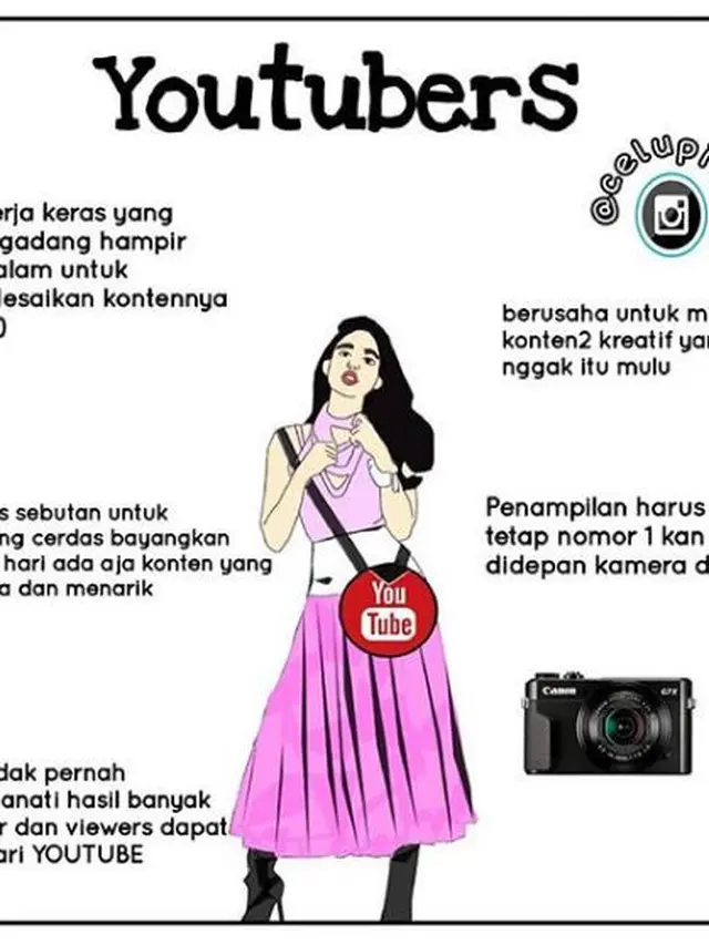 cewek zaman now (foto: Instagram/@komikyon)