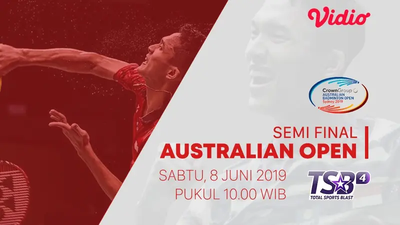 Ayo Saksikan Live Streaming Semifinal Australian Open 2019 di Vidio Ragam Bola