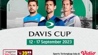 Jadwal Live Streaming Davis Cup 2023 di Vidio Pekan Ini, 12 - 17 September 2023. (Sumber: dok. vidio.com)