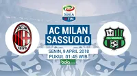 Prediksi AC Milan Vs Sassuolo: Kans 3 Poin