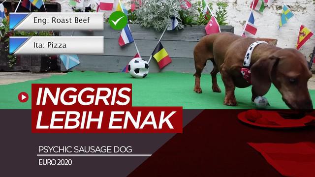 Berita video prediksi final Euro 2020 antara Inggris Vs Italia oleh Psychic Sausage Dog