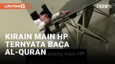 Viral! Dikira Main HP, Taunya Lagi Baca Al-Quran