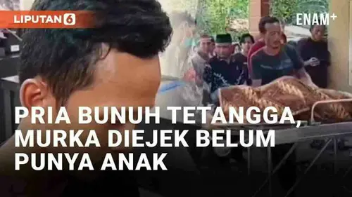 VIDEO: Pria di Lampung Bunuh Tetangga, Ngaku Sakit Hati Diejek Belum Punya Anak