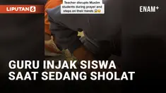 Duh! Guru Sengaja Injak Tangan Siswa yang Sedang Sholat