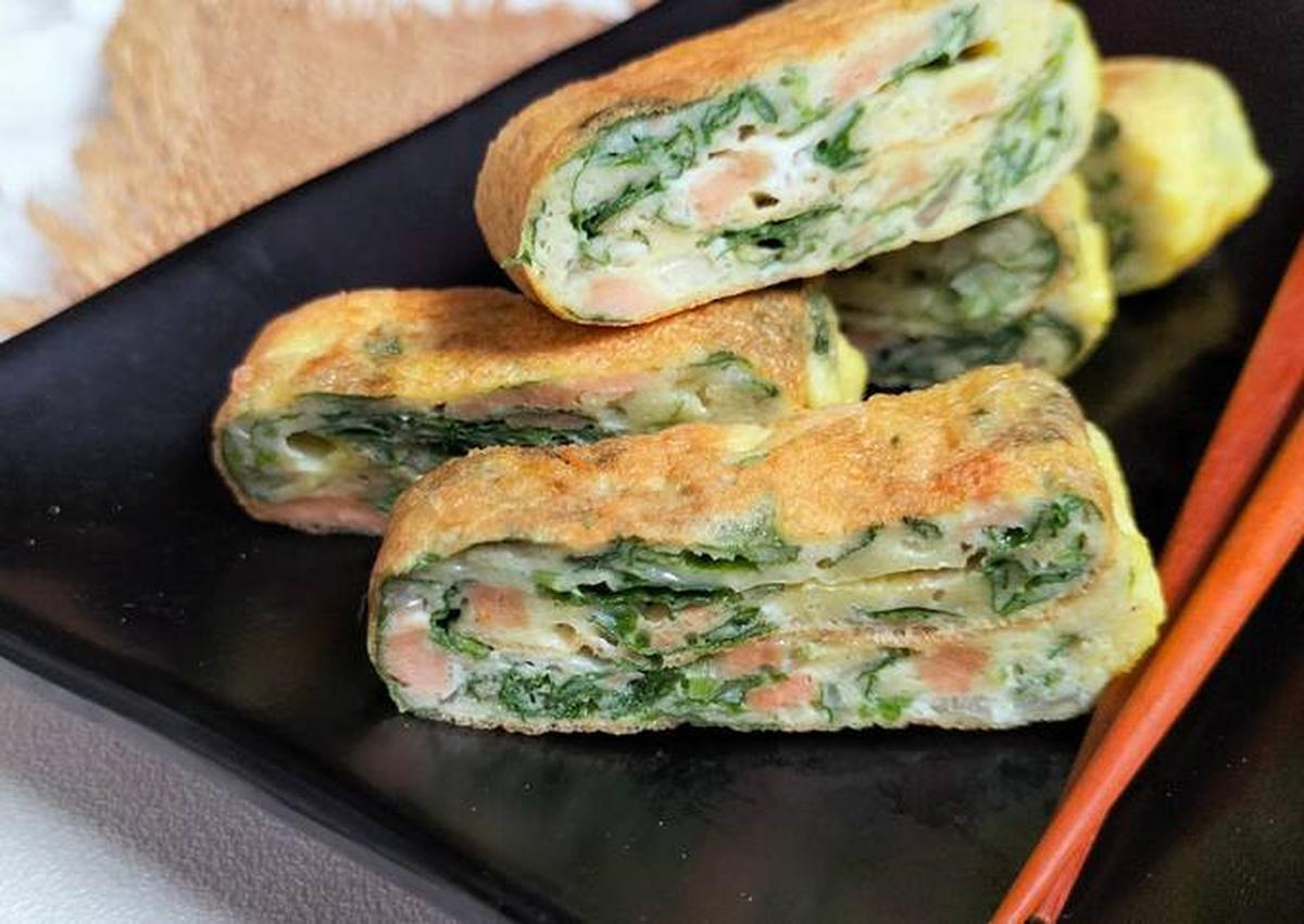 Omelet Bayam