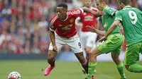 Striker Manchester United, Anthony Martial dalam laga kontra Sunderland (Reuters)