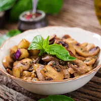 Resep tumis tahu jamur rendah minyak./Copyright depositphotos.com/timolina