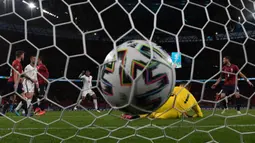 Uniknya, Timnas Inggris berhasil meraih empat kemenangan dari lima laga terakhir mereka dengan skor 1-0. Selain itu, mereka juga menorehkan clean sheet tanpa kebobolan dalam lima laga terakhir tersebut. (Foto: AFP/Pool/Justin Tallis)