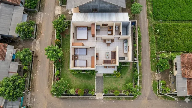 Desain Rumah Minimalis Sederhana di Desa (Foto: Gemini AI)