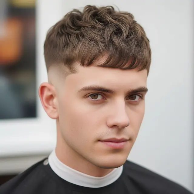 French Crop dengan Low Fade