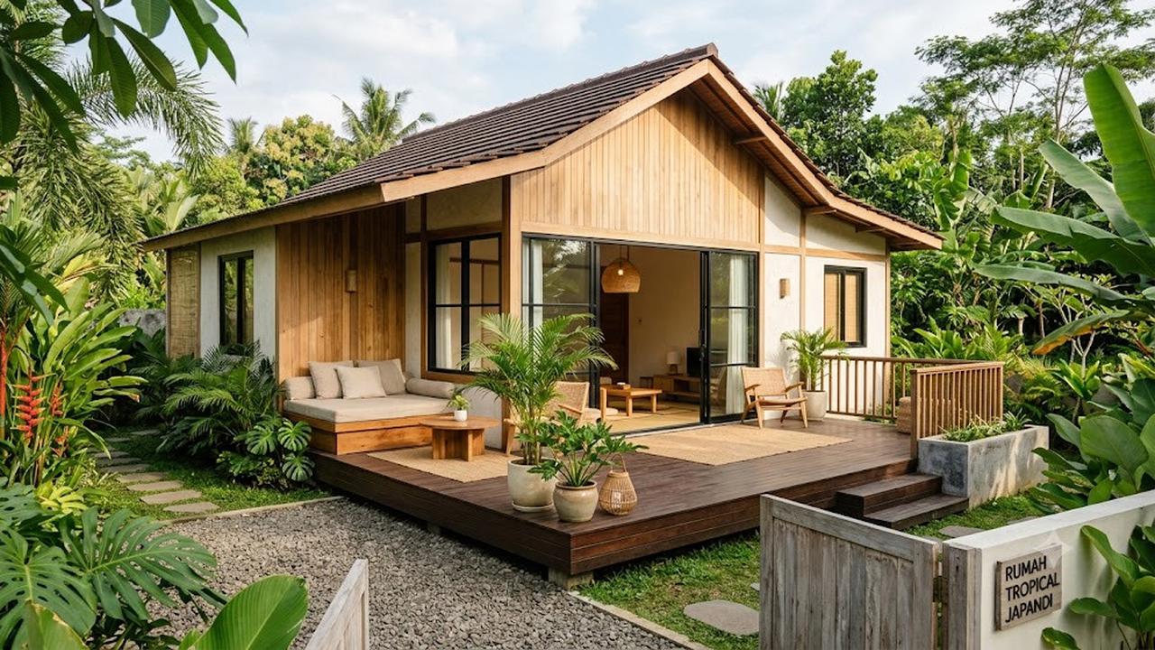 6 Model Rumah Bergaya Tropical Japandi yang Mudah Ditiru, Nyaman dan Estetik